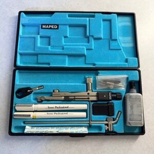 Vintage Maped Drafting Set Standardgraph Stano-Professional Technical Pens FR